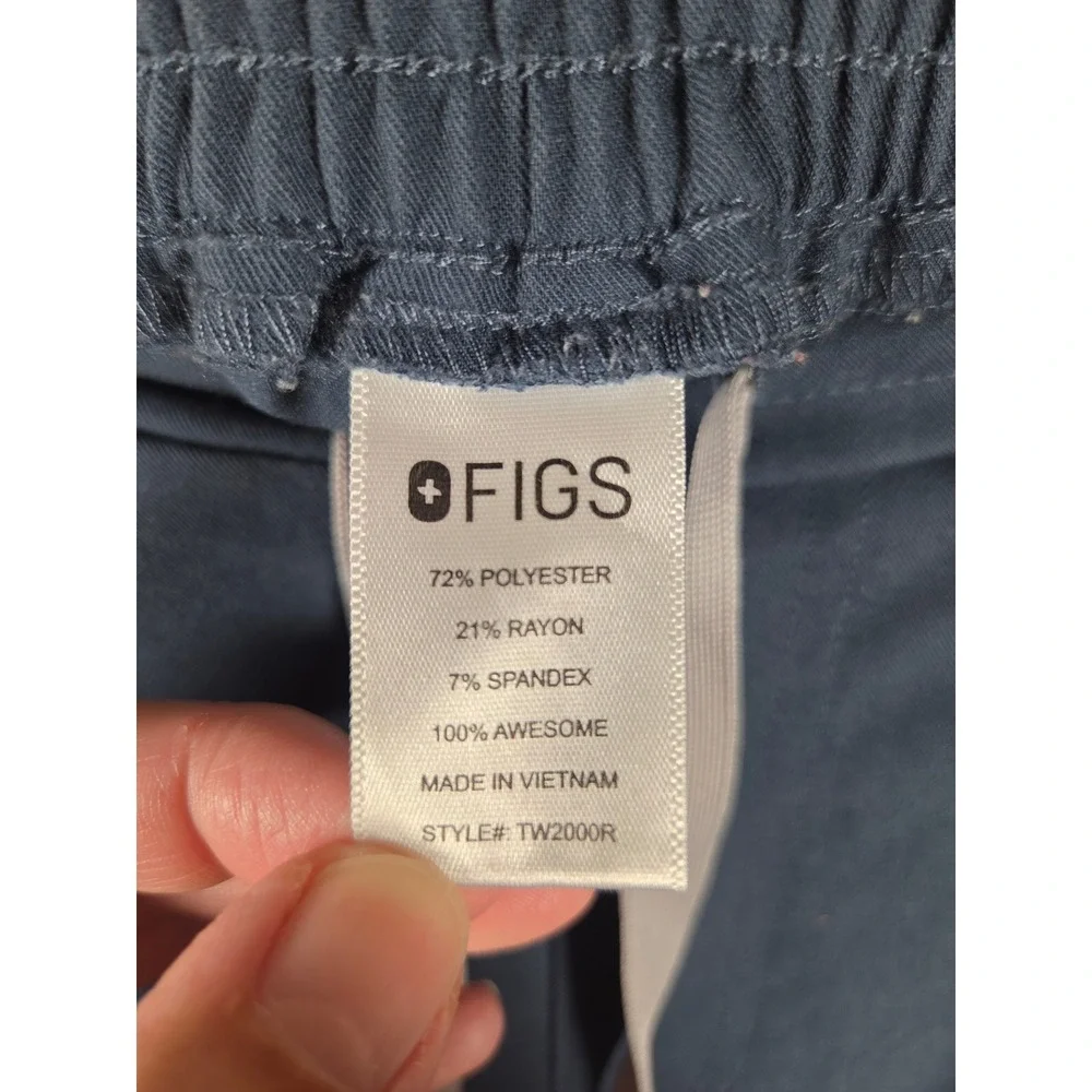 FIGS Technical Collection Scrub Set Navy Blue Casma Top Cargo Jogger Pants XXS